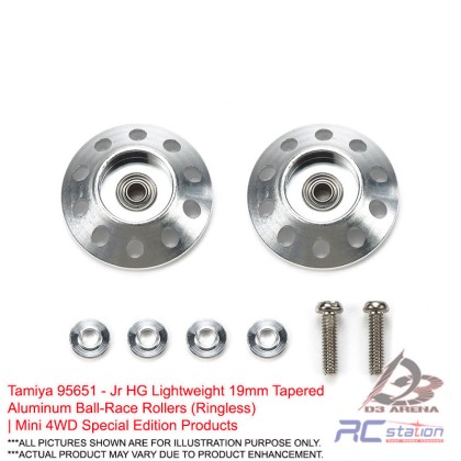 HG LW 19MM TAPER ALU BRROLLERS